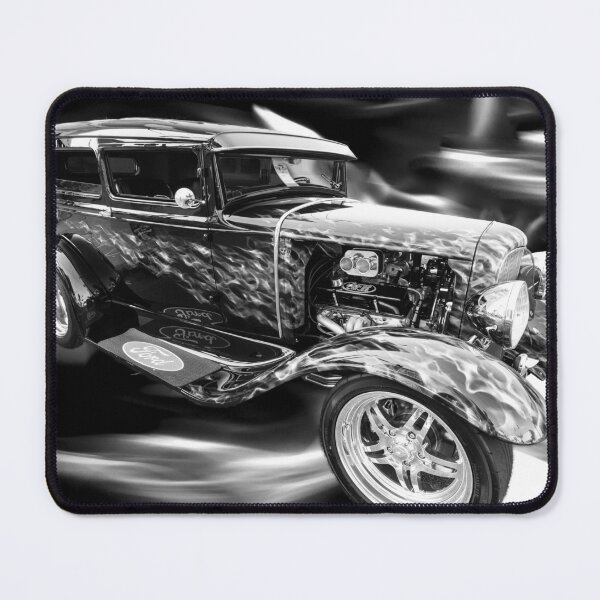 Item preview, 1930 Ford Sedan Flames Grayscale designed and sold by mljdwhite.