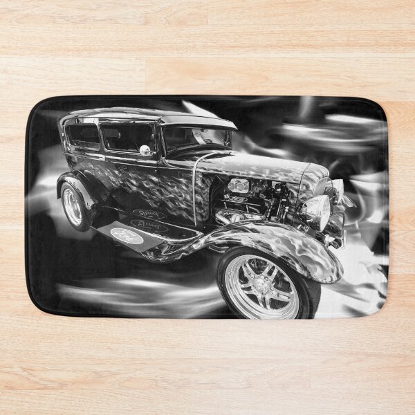 Item preview, 1930 Ford Sedan Flames Grayscale designed and sold by mljdwhite.