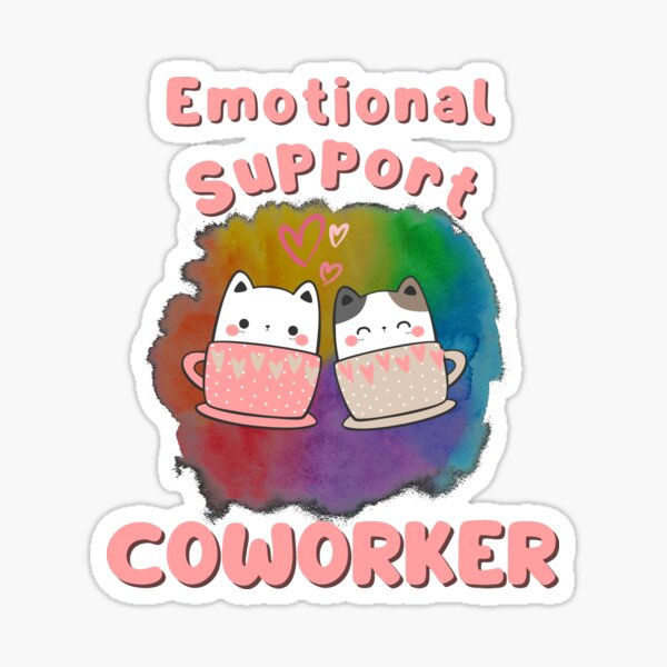 Item preview, Emotional Support Coworker | Work Bestie, Job, Office, designed and sold by Galskap.