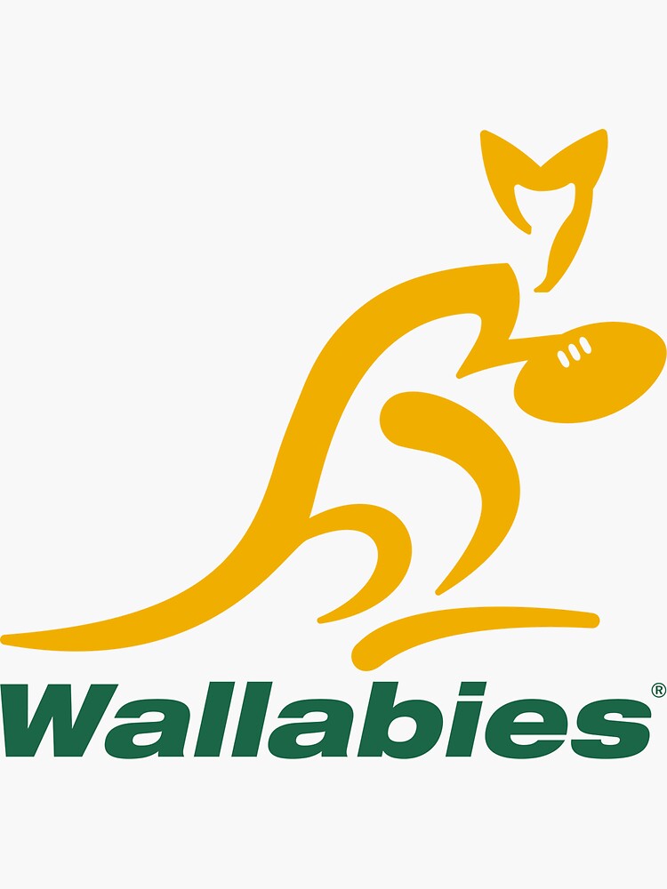 Thumbnail 3 of 3, Sticker, Wallabies designed and sold by bendorse.
