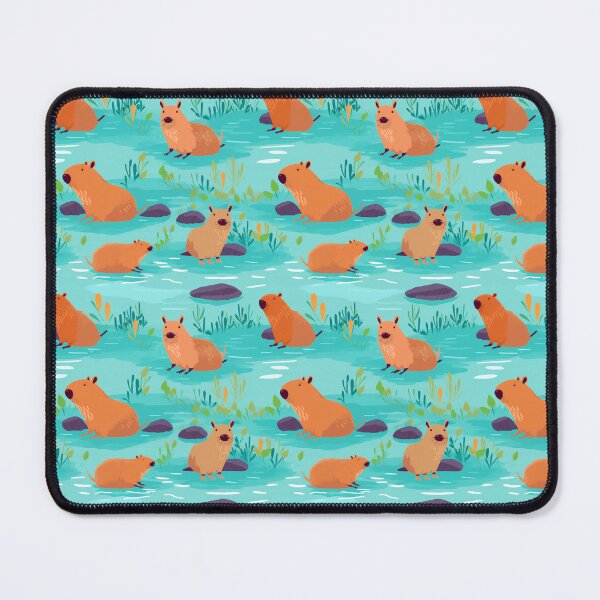Item preview, Cute capybaras at the river designed and sold by pamelawille.