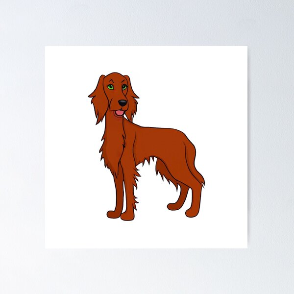 Artikelvorschau, Irish Setter entworfen und verkauft von PaintedbyCarol.