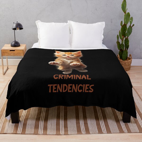 Item preview, Criminal Tendencies Orange Cat designed and sold by SunnyFunnyArt.