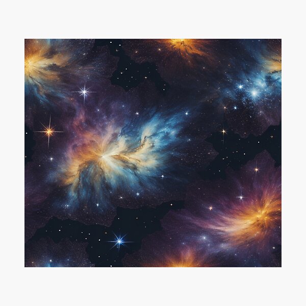 Item preview, Impresión del espacio de la galaxia designed and sold by magicwillow.