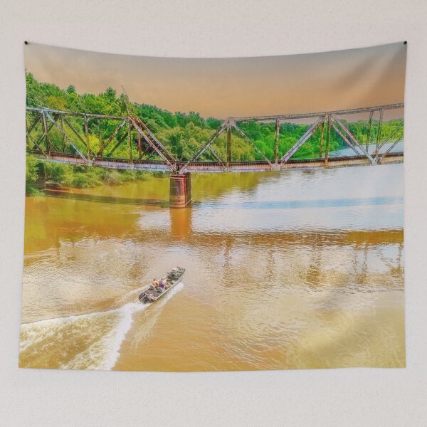 Item preview, The Bridge, the Fishermen, and the Sunset designed and sold by Kay Brewer.