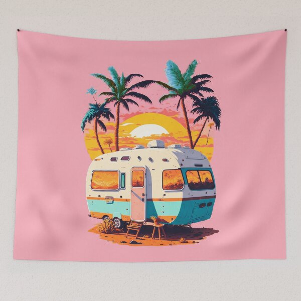 Item preview, Beach camper - graphic by BabeMonetArt designed and sold by MoxyMermaid.