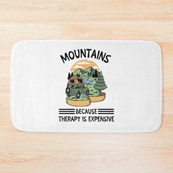 Item preview, Mountains because therapy is expensive designed and sold by SunnyFunnyArt.