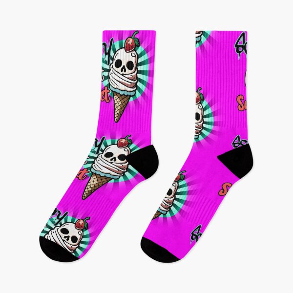Item preview, Scary but Sweet / Happy National Ice Cream Day designed and sold by Skulls & Calaveras.