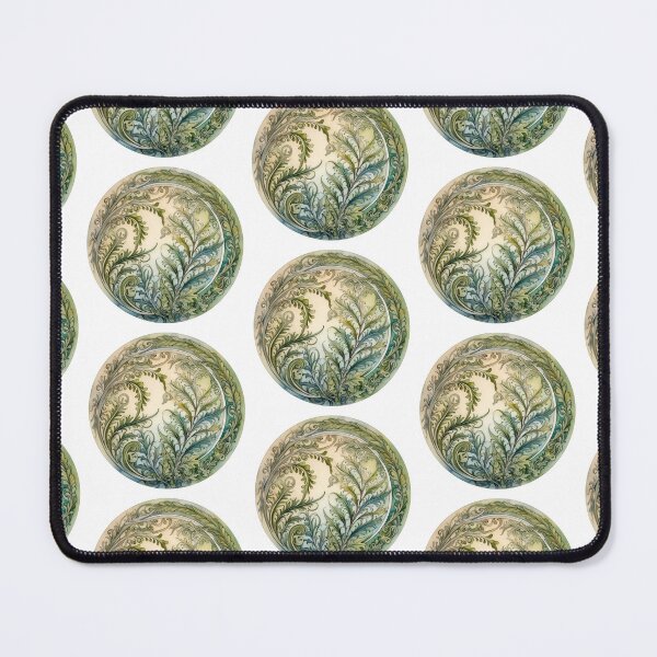 Item preview, Watercolour Art Nouveau Inspired Green Fern Leaves Swirl  designed and sold by DarlaEdnaFleur.