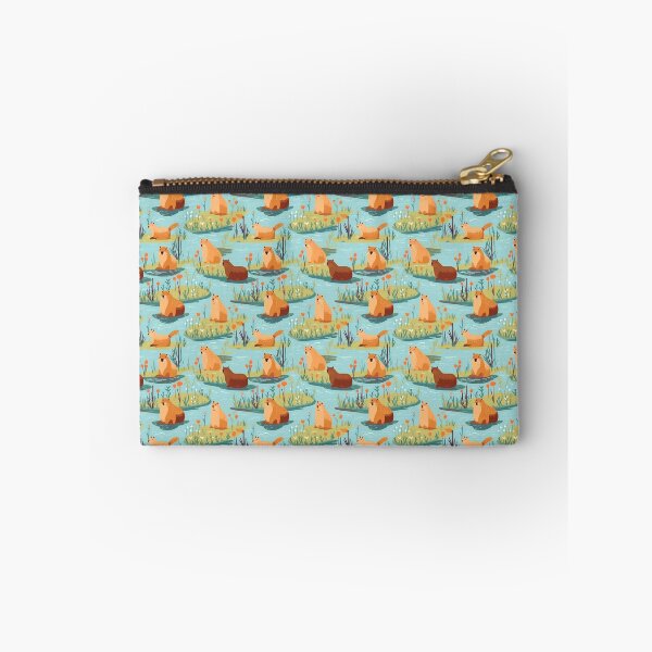 Item preview, Cute capybaras at the river designed and sold by pamelawille.
