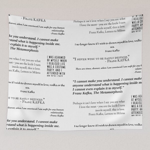 Item preview, Dark academia Kafka quote- II designed and sold by TeddyXElliott.
