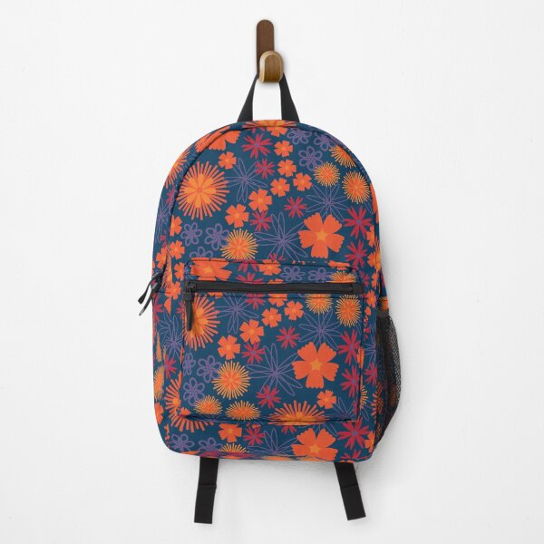Item preview, SECRET GARDEN Floral Botanical Cottage Garden Flowers in Dramatic Moody Purple Red Orange - UnBlink Studio by Jackie Tahara designed and sold by Jackie Tahara of UnBlink Studio.