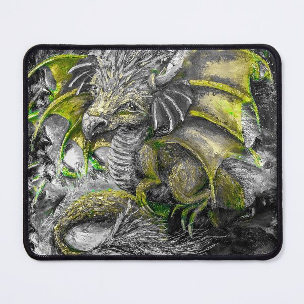 Item preview, Small Dragon, edited oil painting by Marina Daniluka,  designed and sold by MariDaniArt.