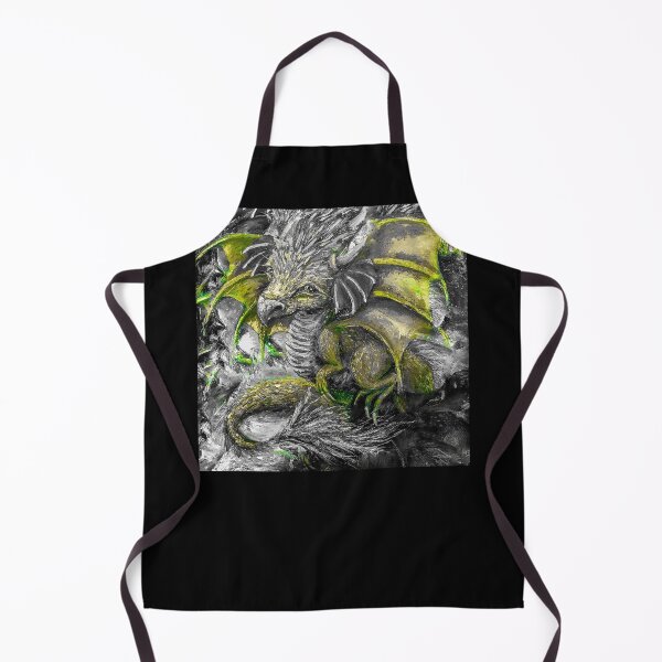 Item preview, Small Dragon, edited oil painting by Marina Daniluka, designed and sold by MariDaniArt.