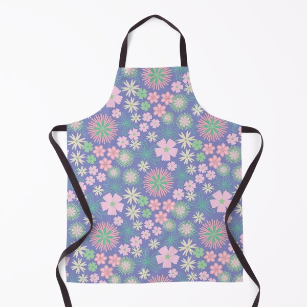 Item preview, SECRET GARDEN Floral Botanical Cottage Garden Flowers in Pastel Purple Pink White Green - UnBlink Studio by Jackie Tahara designed and sold by Jackie Tahara of UnBlink Studio.