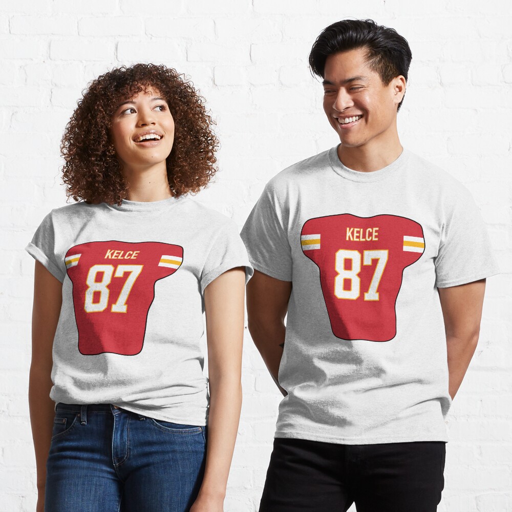 johnnystackart Travis Kelce Jersey Shirt Sticker