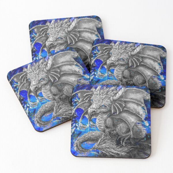 Item preview, Small black Dragon, edited oil painting by Marina Daniluka,  designed and sold by MariDaniArt.