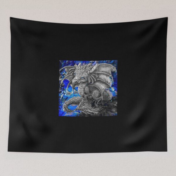 Item preview, Small black Dragon, edited oil painting by Marina Daniluka,  designed and sold by MariDaniArt.