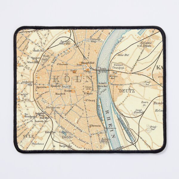 Item preview, Vintage Cologne Germany Map (1912) designed and sold by BravuraMedia.