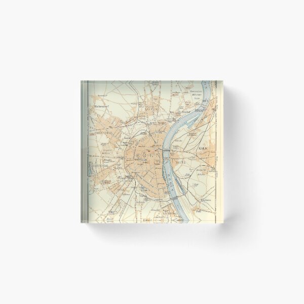 Item preview, Vintage Cologne Germany Map (1912) designed and sold by BravuraMedia.
