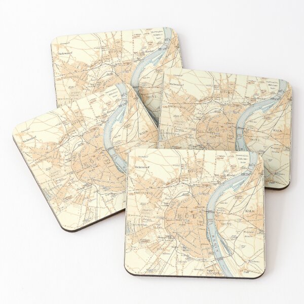 Item preview, Vintage Cologne Germany Map (1912) designed and sold by BravuraMedia.