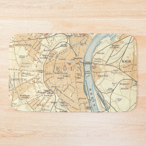Item preview, Vintage Cologne Germany Map (1912) designed and sold by BravuraMedia.