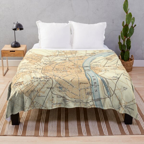 Item preview, Vintage Cologne Germany Map (1912) designed and sold by BravuraMedia.