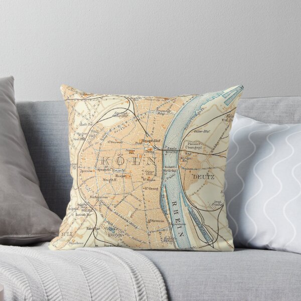 Item preview, Vintage Cologne Germany Map (1912) designed and sold by BravuraMedia.