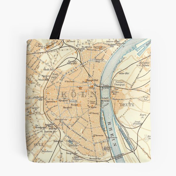 Item preview, Vintage Cologne Germany Map (1912) designed and sold by BravuraMedia.