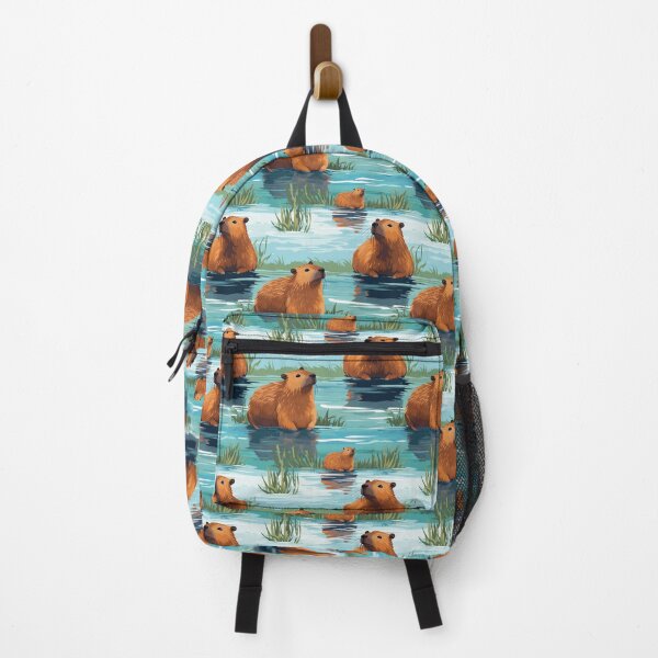 Item preview, Cute capybaras at the river designed and sold by pamelawille.