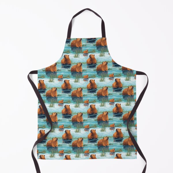 Item preview, Cute capybaras at the river designed and sold by pamelawille.