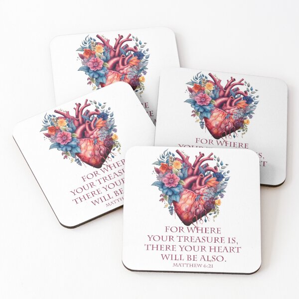 Item preview, For where your treasure is Matthew 6:21 designed and sold by WideIsTheGate.