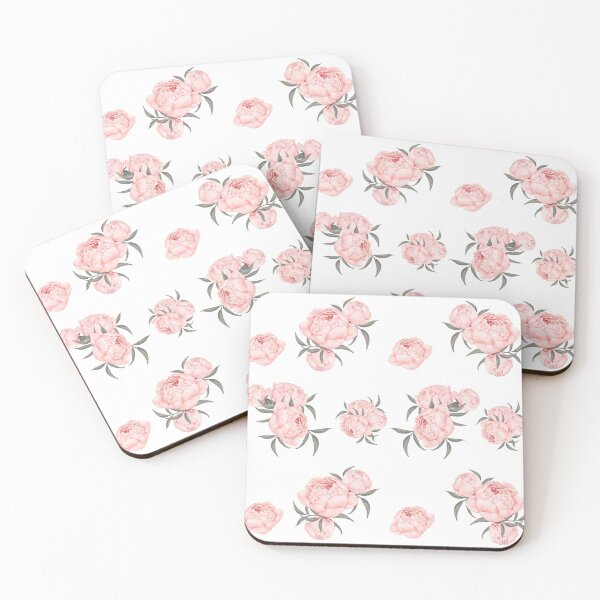 Item preview, antique peonies pink flowers designed and sold by Zhan Zhan.