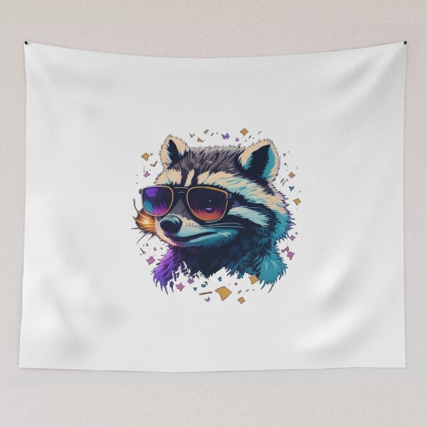 Item preview, Raccoon in sunglasses designed and sold by Pug-Obsession.