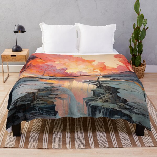 Item preview, Emotional Resonance: An Abstract Expressionist Waterfall - 4 designed and sold by Moisky Art.