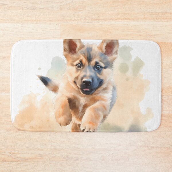 Item preview, German Shepherd Puppy-Watercolor designed and sold by Jdelgado813.