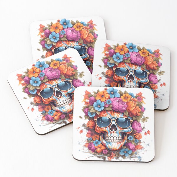 Item preview, Skull And Flowers designed and sold by alacaz.
