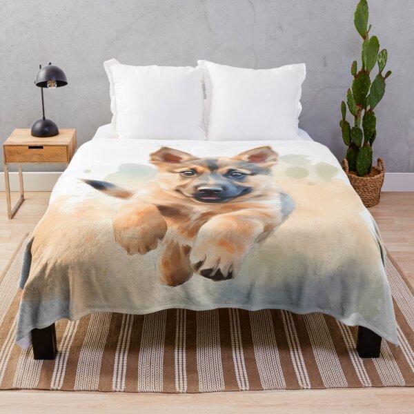 Item preview, German Shepherd Puppy-Watercolor designed and sold by Jdelgado813.