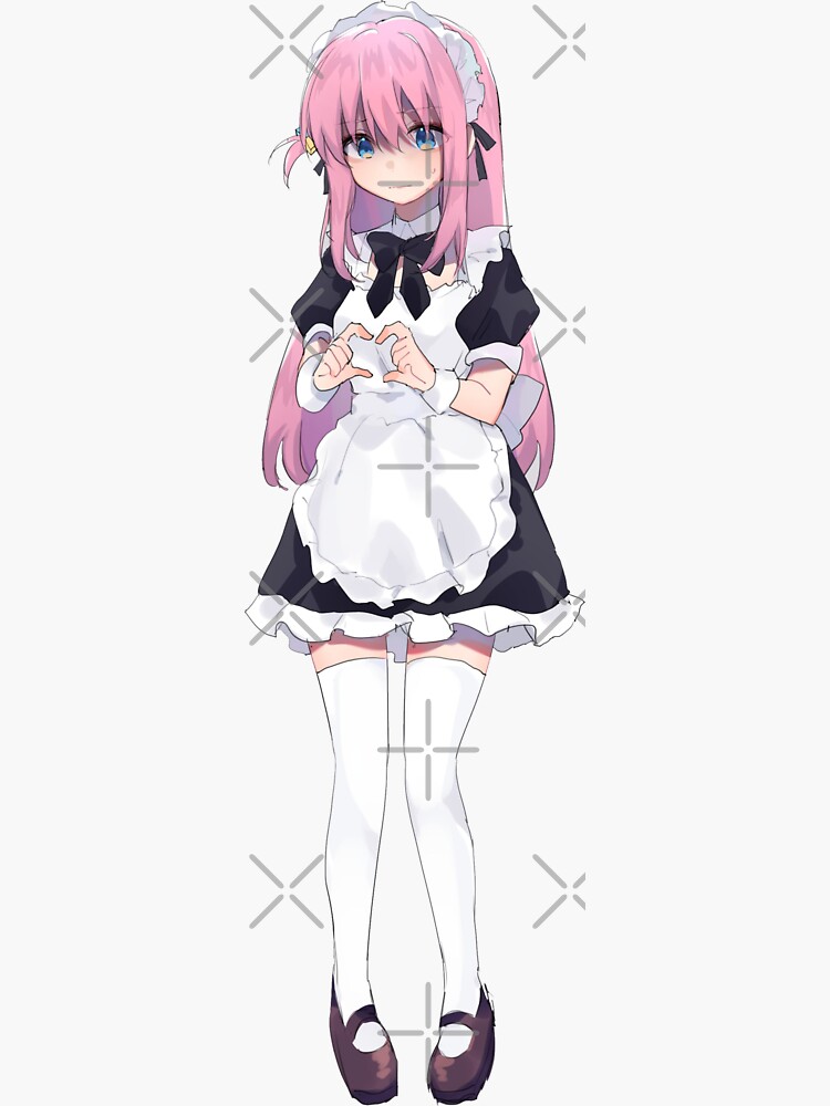 Aperçu 3 sur 3. Sticker avec l'œuvre Bocchi Le Rocher ! Hitori Gotō créée et vendue par QuackDK.