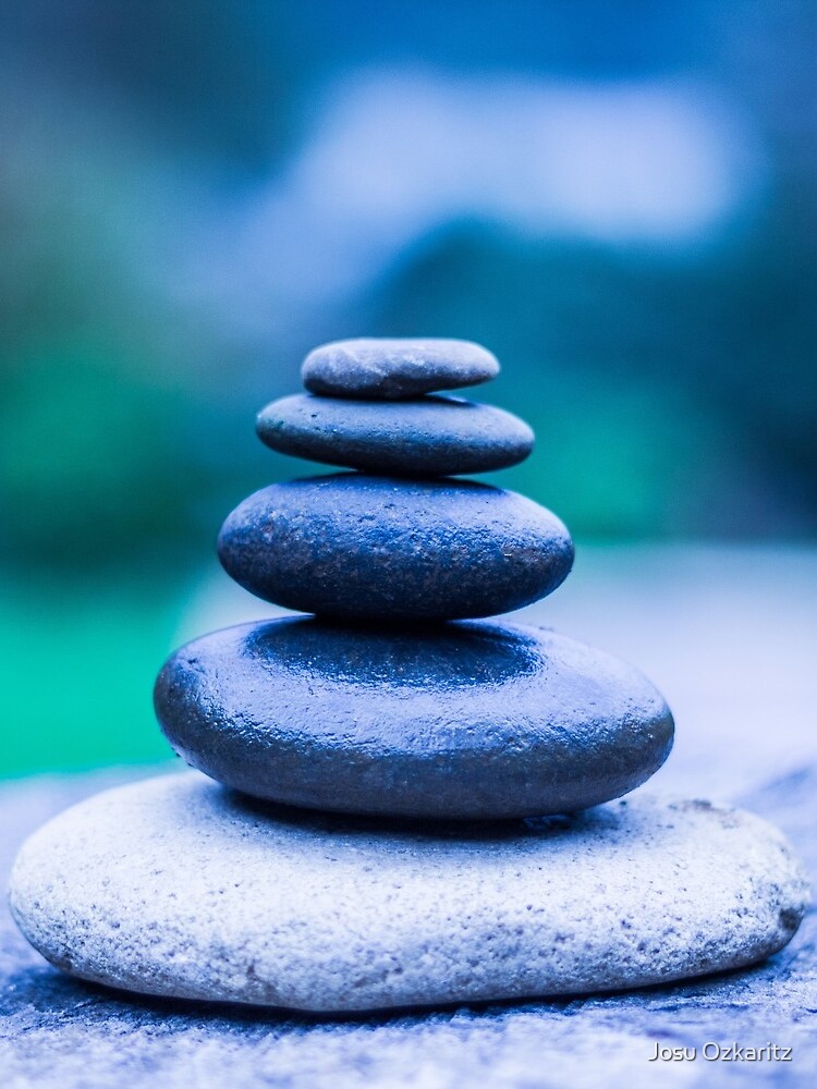 Zen stones blue by Joshollywood