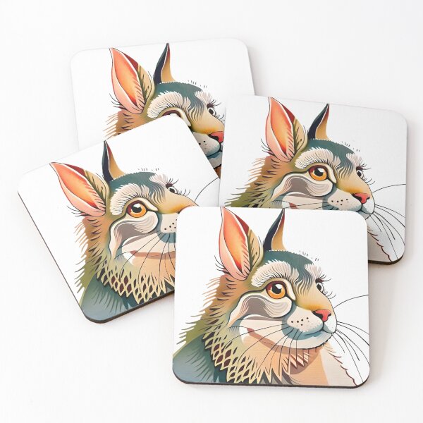 Item preview, Rabbit Watercolor Sticker designed and sold by medgh7.
