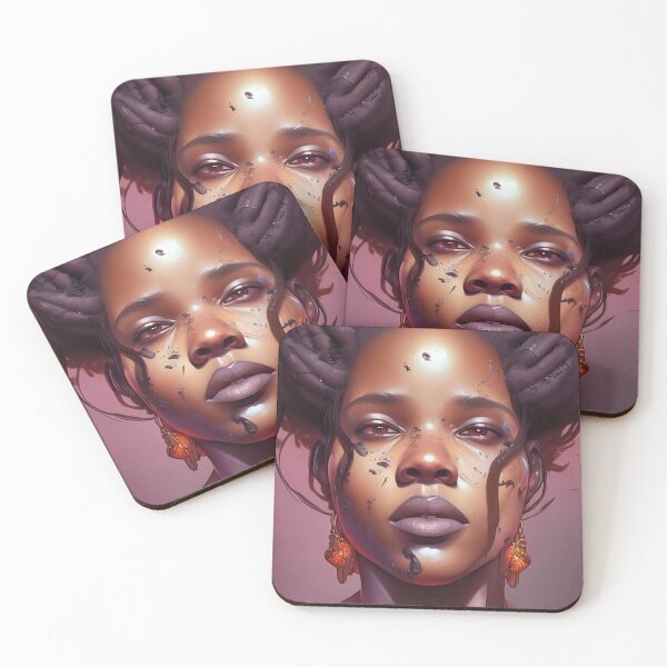 Item preview, Black Woman Art Portrait designed and sold by Clark81.