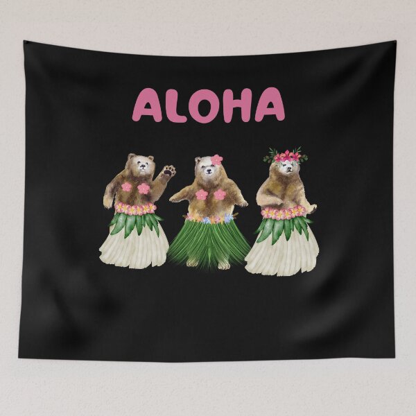Item preview, Dancing Bears ALOHA designed and sold by SunnyFunnyArt.