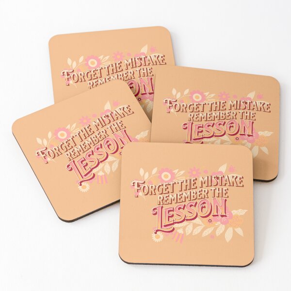 Item preview, Quote of the day: "Forget the mistake remember the lesson" designed and sold by ArtisticSparkle.