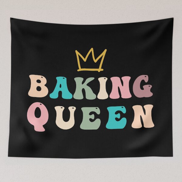 Item preview, Baking Queen Beautiful font text writing with crown designed and sold by Ndli.