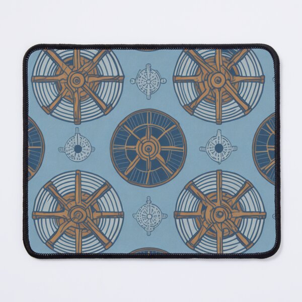Item preview, Vintage Ships Wheel Pattern Design Print designed and sold by randomtdesigns.