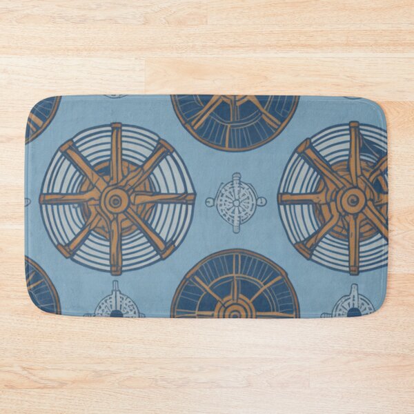 Item preview, Vintage Ships Wheel Pattern Design Print designed and sold by randomtdesigns.