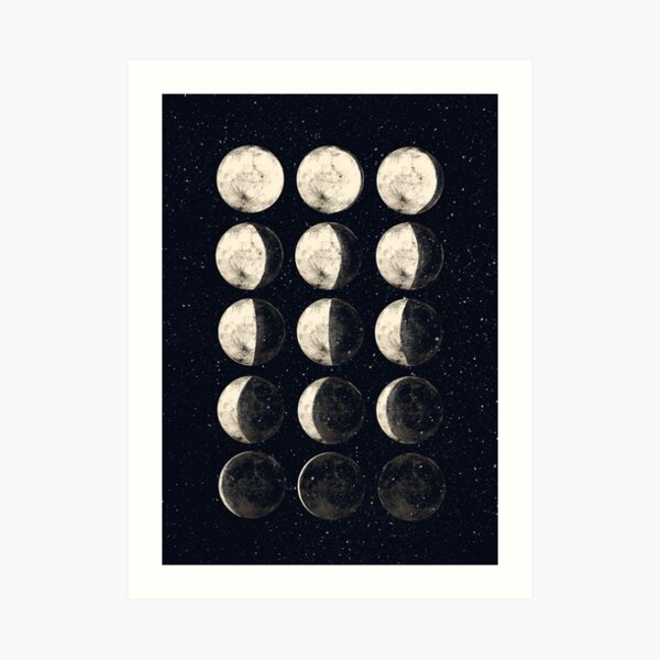 Moon Cycle Art Print