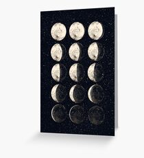 Moon Cycle Greeting Card