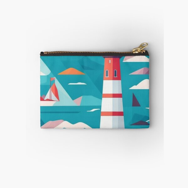 Item preview, Simple Colorful Lighthouse Pattern Design Print designed and sold by randomtdesigns.